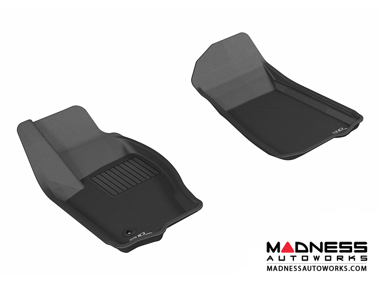 Jeep Commander Floor Mats (Set of 2) - Front - Black by 3D MAXpider